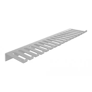Fixador de cabos para montagem na parede DELOCK 66887, cinzento, 90 mm x 25 mm x 0,325 m, 1 unid.
