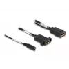 Cabo DisplayPort DeLOCK 4K 60 Hz alimentação DC 0,30 m montagem em painel