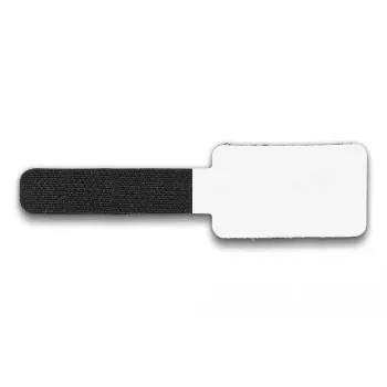 Fixador de cabos DeLOCK mini com velcro 90 mm x 24 mm autoadesivo 10 unid. preto