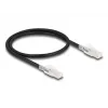 Cabo de rede DELOCK 80254 Cat6a S/FTP (S-STP) RJ-45 para RJ-45 0,5 m preto