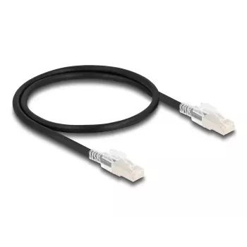 Cabo de rede DELOCK 80254 Cat6a S/FTP (S-STP) RJ-45 para RJ-45 0,5 m preto