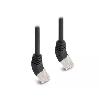 Cabo de rede DeLOCK RJ45 Cat.6A S/FTP 45° angular para cima 1 m preto