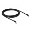 Cabo de rede DeLOCK RJ45 Cat.6A S/FTP 45° angular para baixo 3 m preto