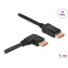 Cabo DisplayPort DeLOCK 8K 60 Hz 1 m ficha para ficha angular 90°