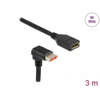 Cabo de extensão DisplayPort DeLOCK 87093 3 m 8K 60 Hz