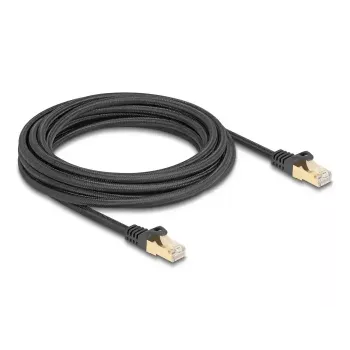 Cabo de rede DeLOCK RJ45 Cat.6A S/FTP 5 m preto