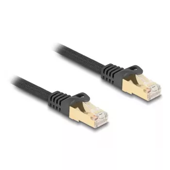 Cabo de rede DeLOCK RJ45 Cat.6A S/FTP 5 m preto