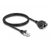 Cabo de extensão DeLOCK RJ50 ficha para conector fêmea S/FTP 1 m preto