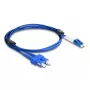 Cabo de fibra ótica DeLOCK LC Duplex para SC Duplex monomodo OS2 2 m