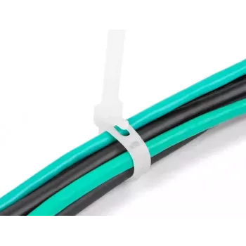 DeLOCK Abraçadeiras reutilizáveis, 200 x 4.8 mm, branco, 100 un.