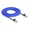 Cabo de rede DeLOCK RJ45 plano Cat.6A 5 m azul