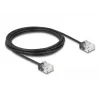 Cabo de rede DeLOCK RJ45 Cat.6 UTP ultrafino 3 m preto