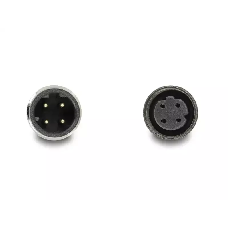 Cabo de rede DeLOCK M12 codificação D 4 polos ficha para conector fêmea PUR (TPU) 2 m