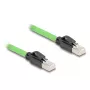 Cabo de rede DeLOCK 80890 RJ-45 Cat6a 2m preto verde