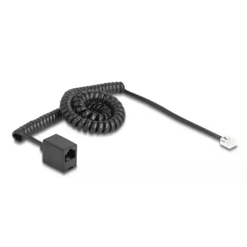 Cabo telefónico DeLOCK 3 m preto 90064 RJ-11 RJ-45