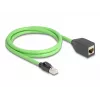 Cabo de rede DeLOCK 80880 RJ-45 Cat6a 1 m verde