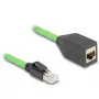 Cabo de rede DeLOCK 80880 RJ-45 Cat6a 1 m verde