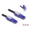 Cabo de rede DeLOCK 80925 RJ-45 Cat6 0,5m preto violeta