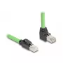 Cabo de rede DeLOCK 80894 RJ-45 Cat6a 5 m preto verde