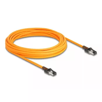 Cabo de rede DeLOCK RJ45 USB Type-C Cat.6A 7,5 m laranja