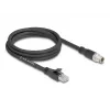 Cabo de rede DeLOCK 80579 M12 para RJ-45 Cat5e 2 m preto