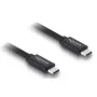 Cabo coaxial USB-C para USB-C DELOCK USB4 Gen 3x2 40 Gbit/s USB PD 3.1 240 W 1 m