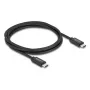 Cabo coaxial DELOCK USB4 Gen 3x2 USB-C para USB-C 40 Gbit/s PD 3.1 240 W 2 m