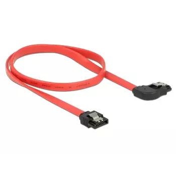 Cabo SATA DeLOCK 83969 0,5 m SATA 7 pinos preto vermelho