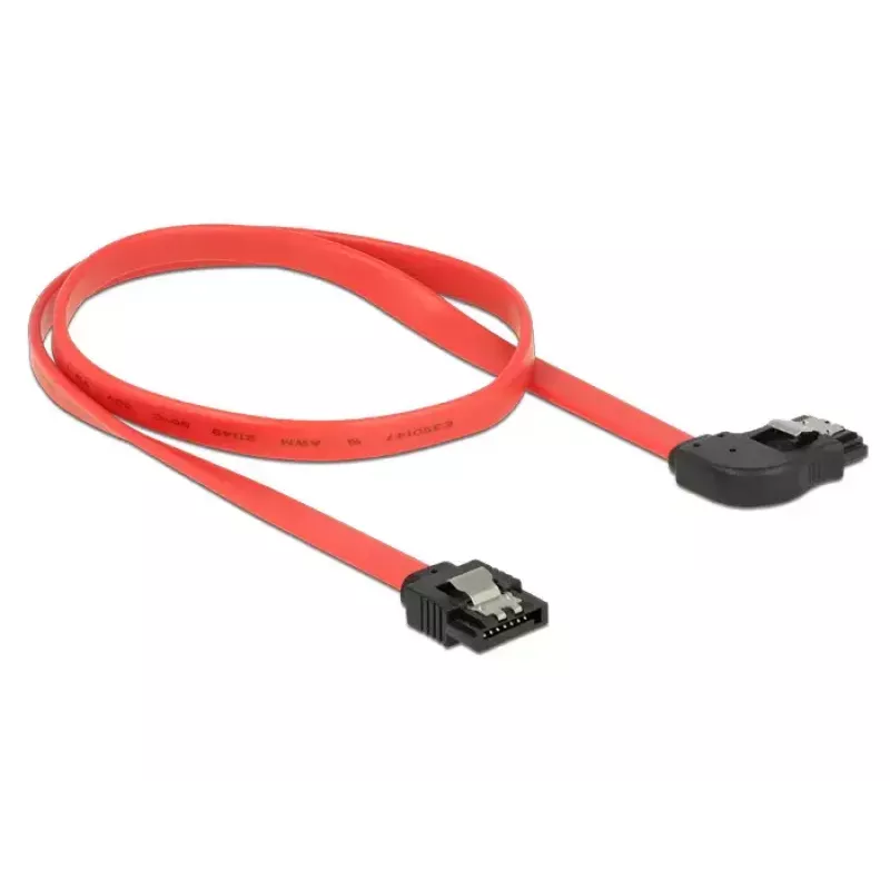 Cabo SATA DeLOCK 83969 0,5 m SATA 7 pinos preto vermelho