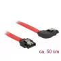 Cabo SATA DeLOCK 83969 0,5 m SATA 7 pinos preto vermelho
