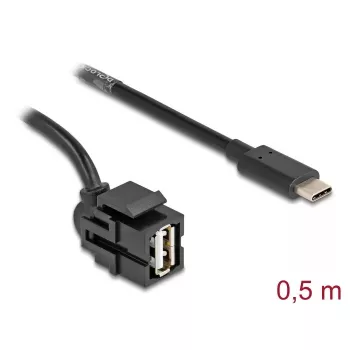 Cabo USB DeLOCK 0,5 m USB 2.0 USB A USB C 88056
