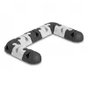 Suporte para cabos DeLOCK 18448 autoadesivo conjunto modular 9 unid. preto cinzento