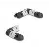 Suporte para cabos DeLOCK 18448 autoadesivo conjunto modular 9 unid. preto cinzento