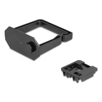 Suporte para cabos DeLOCK 90770 policarbonato preto
