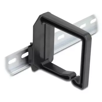 Suporte para cabos DeLOCK 90770 policarbonato preto