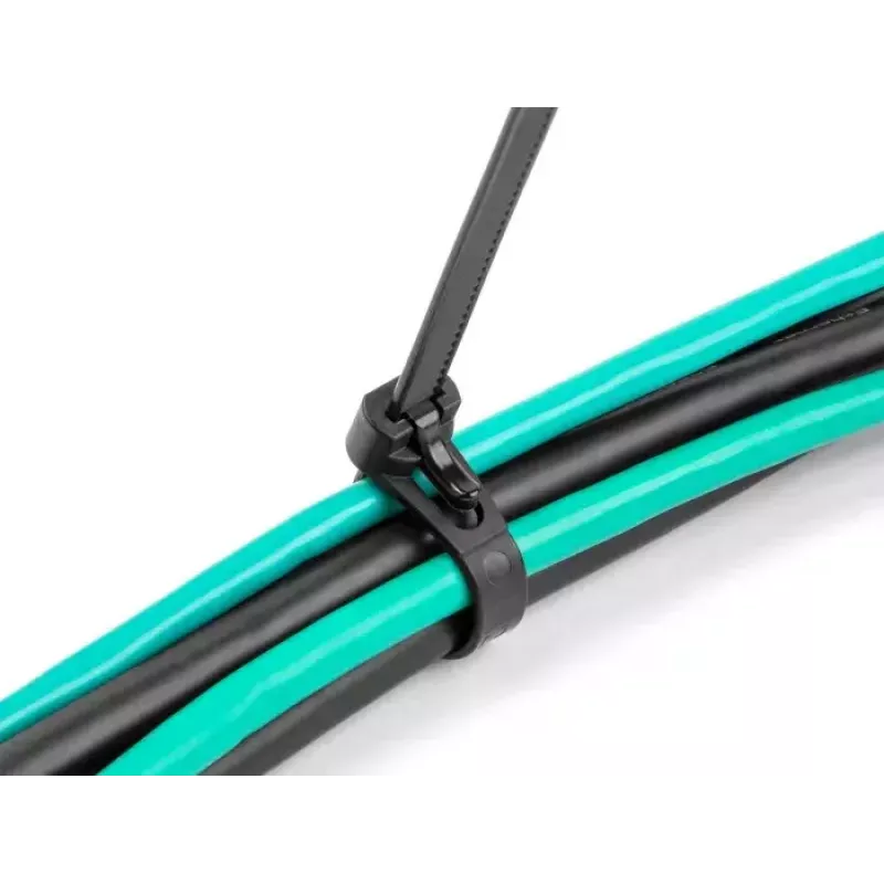 DeLOCK Abraçadeiras reutilizáveis resistentes ao calor, 200 x 7.5 mm, preto, 100 un.
