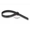 DeLOCK Abraçadeiras reutilizáveis resistentes ao calor, 200 x 7.5 mm, preto, 100 un.
