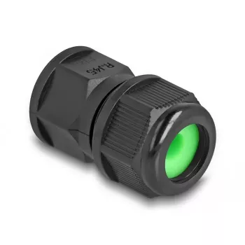 Tomada de passagem RJ45 DeLOCK IP67 à prova de água preto