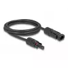 Cabo DeLOCK DL4 Cabo solar 6 mm² macho para fêmea 2 m preto