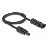 Cabo DeLOCK DL4 Cabo solar plano macho para fêmea 1 m preto 3,3 mm²