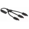 Cabo splitter solar DeLOCK DL4 1 x macho para 3 x fêmea 35 cm preto