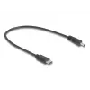 DeLOCK 85403 Cabo de alimentação Preto 0,27 m USB-C DC