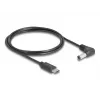 DeLOCK 85399 Cabo de alimentação Preto 1,5 m USB C 5,5 x 2,5 mm