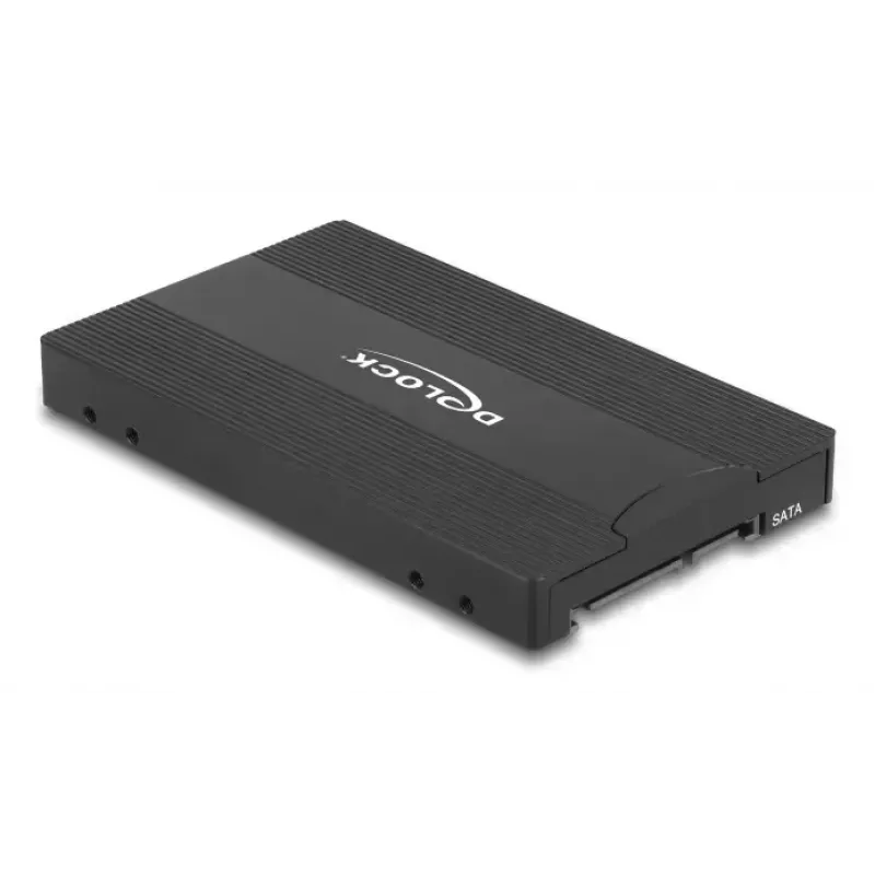Adaptador de interface DELOCK U.2 (SFF-8639) para M.2 Key M NVMe SSD, modelo 64301, preto, macho host