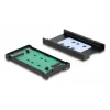 Adaptador de interface DELOCK U.2 (SFF-8639) para M.2 Key M NVMe SSD, modelo 64301, preto, macho host