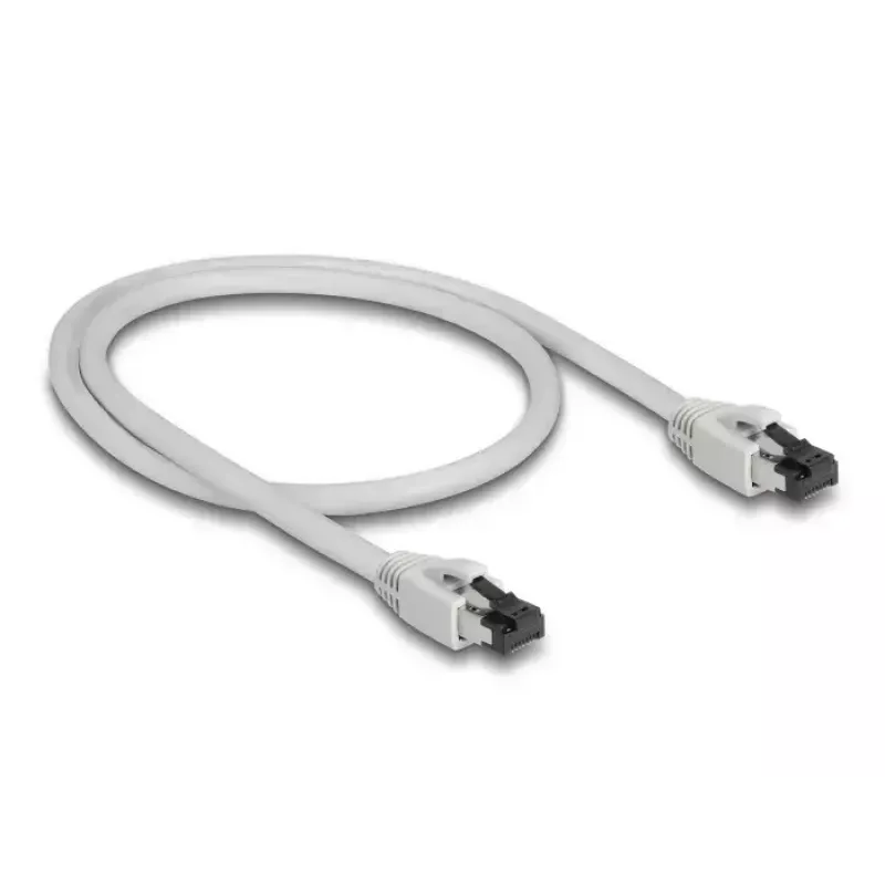 Cabo de rede DeLOCK 80557 RJ-45 Cat8.1 0,5 m Cinzento