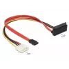 Cabo SATA DeLOCK 85514 0,3 m 1x Molex 4-Pin 1x SATA 22-Pin 1x SATA 7-Pin