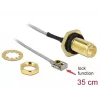 Cabo coaxial DeLOCK 90292 0,3 m RP-SMA MHF I LK