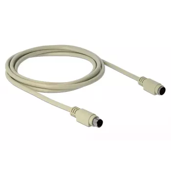 Cabo PS/2 DeLOCK 85805 1,8 m 6 pinos Mini-DIN bege