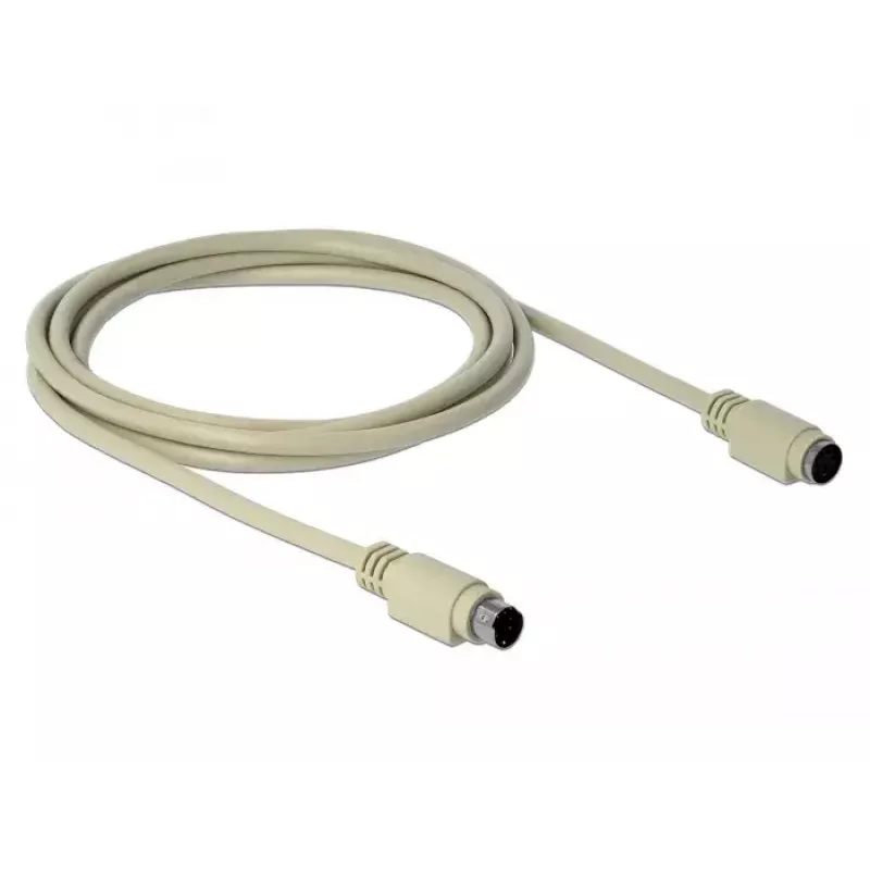 Cabo PS/2 DeLOCK 85805 1,8 m 6 pinos Mini-DIN bege